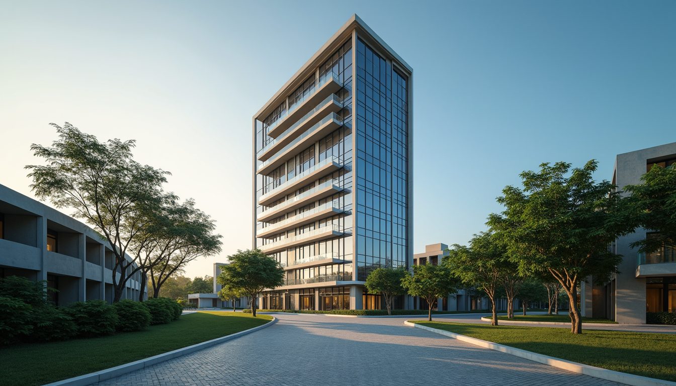 Eye-level view of a modern office building in Dar es Salaam