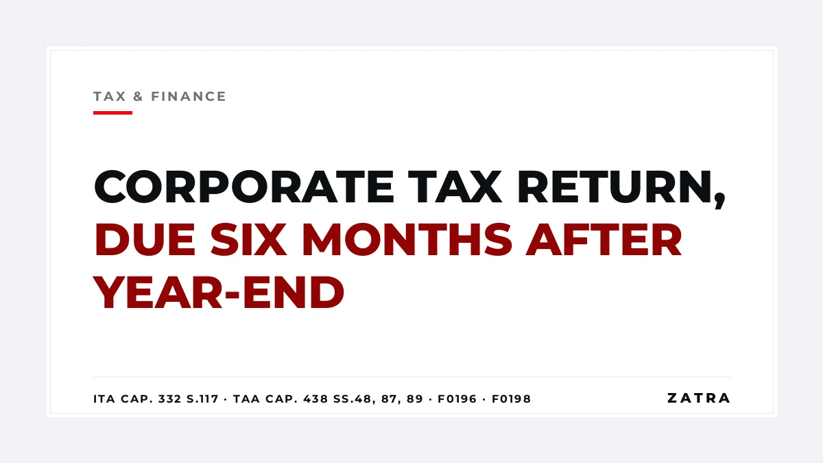 Cover: the corporate income tax return in Tanzania, filing deadline, documents and penalties