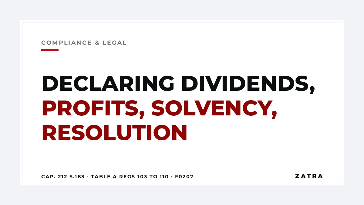 Cover: how to declare dividends in Tanzania under Companies Act Cap. 212 section 183, board recommendation, members' resolution and withholding tax