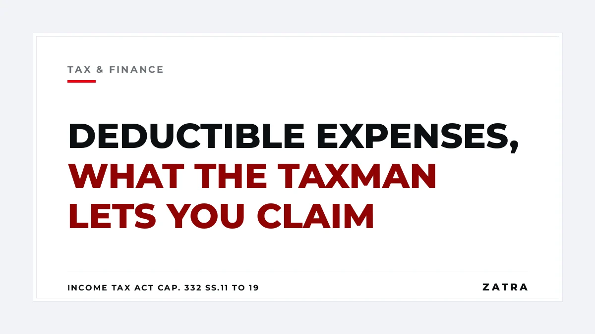 Cover: deductible business expenses in Tanzania under sections 11 to 19 of the Income Tax Act, Cap. 332 R.E. 2023