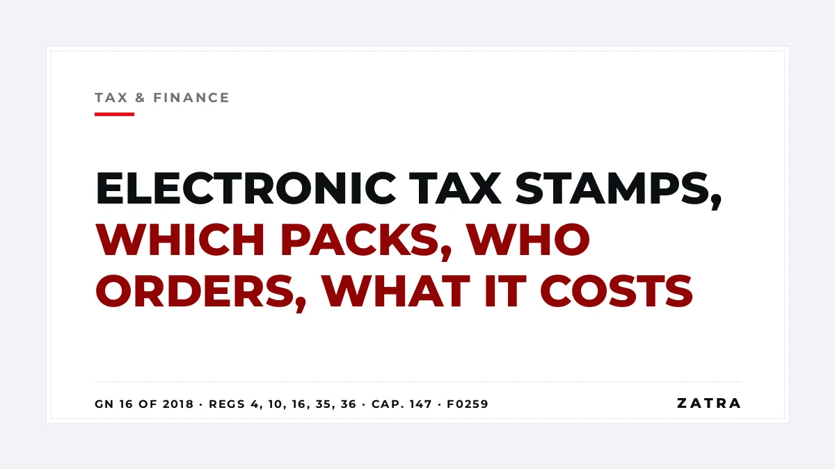 Cover: electronic tax stamps in Tanzania under the Electronic Tax Stamps Regulations, 2018, GN 16 of 2018, made under Cap. 147