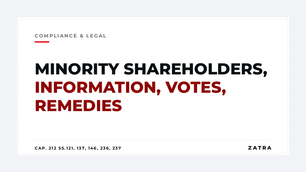 Cover: minority shareholder rights in Tanzania under Companies Act Cap. 212, inspection, requisition, special resolutions and the section 236 unfair prejudice petition
