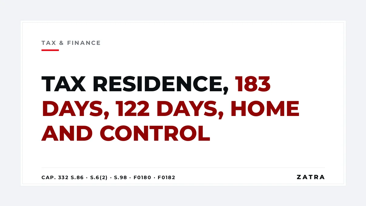 Cover: tax residence in Tanzania for individuals and companies under section 86 of the Income Tax Act, Cap. 332 R.E. 2023
