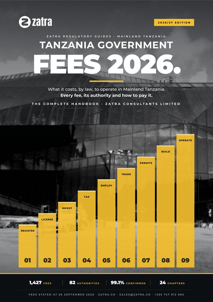 Cover of Tanzania Government Fees 2026, Handbook 06