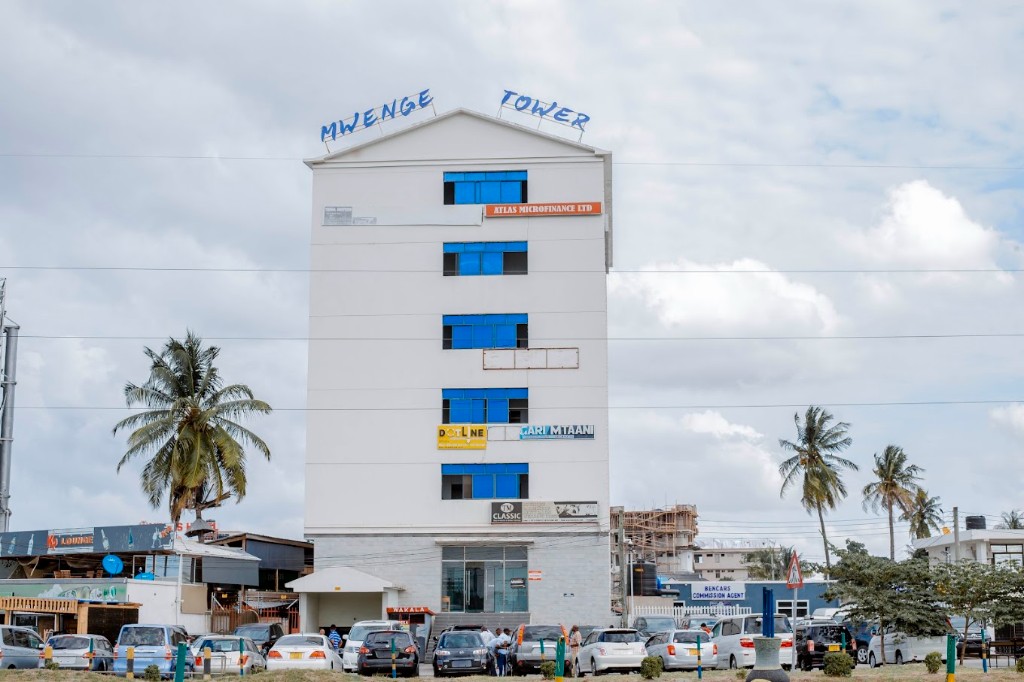 Mwenge Tower on Sam Nujoma Road, Dar es Salaam, where the Zatra Consultants office is located.